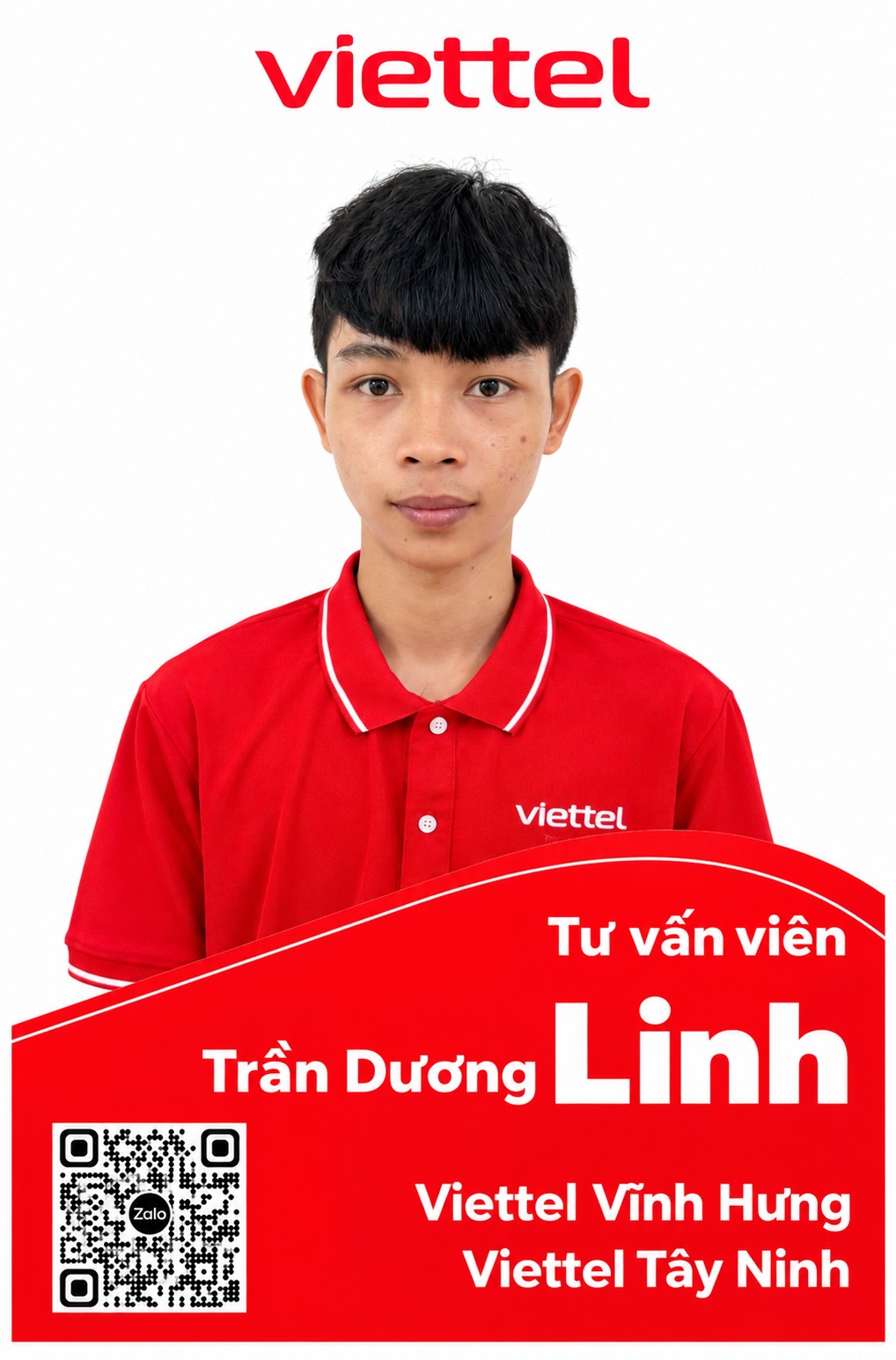 Tư vấn viên Trần Dương Linh - Viettel Khu vực Vĩnh Hưng